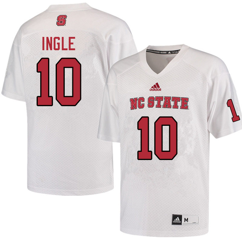 Men #10 Tanner Ingle NC State Wolfpack College Football Jerseys Sale-White